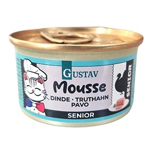 *CAT GUSTAV MOUSSE SENIOR PAVO 85 gr.